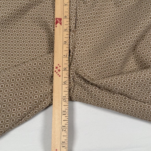 Adrienne Vittadini Pants 8 Geometric Stretch Slim Straight Dressy Career Office - Picture 10 of 14